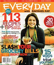 Cover of October 2008 issue of <em>Every Day with Rachel Ray</em> magazine