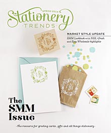 Cover of Spring 2014 issue of <em>Stationery Trends</em> magazine
