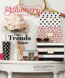 Cover of Winter 2014 issue of <em>Stationery Trends</em> magazine